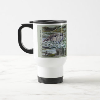 Caneca de viagem do metal da lontra