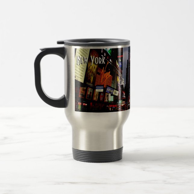 Caneca de viagem do New York Cup Times Square em N (Esquerda)