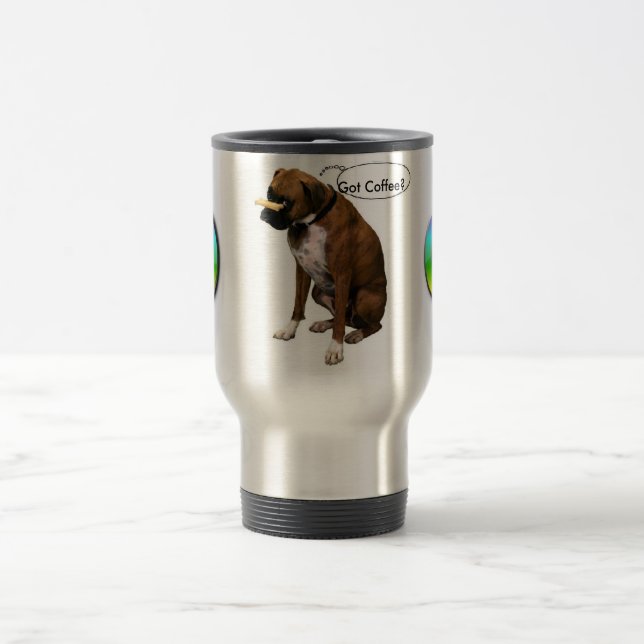 caneca de viagem do osso do cão n da paz (Centro)