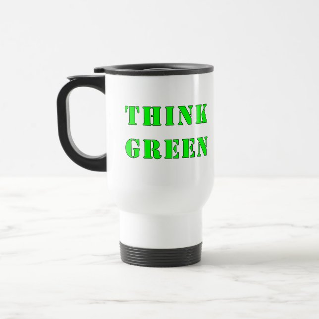 Caneca de viagem do pense verde (Esquerda)