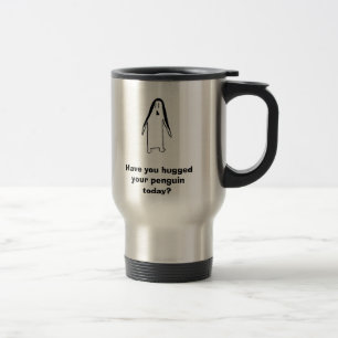 Caneca de viagem do pinguim