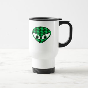 Caneca de viagem do plástico da alienígena da área