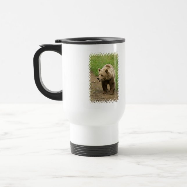 Caneca de viagem do plástico do urso (Esquerda)