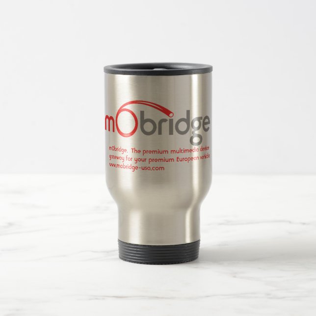 caneca de viagem do promocional do mObridge (Centro)