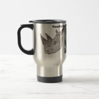 Caneca de viagem do Rinoceronte Branco do Sul