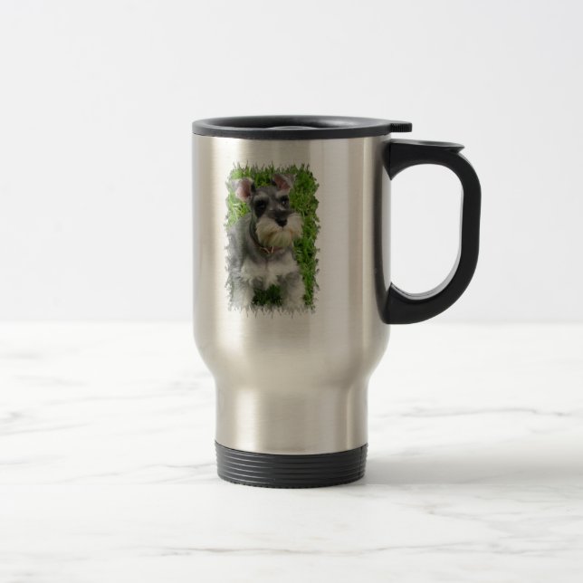 Caneca de viagem do Schnauzer diminuto (Direita)