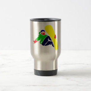 Caneca de viagem do Snowboarder