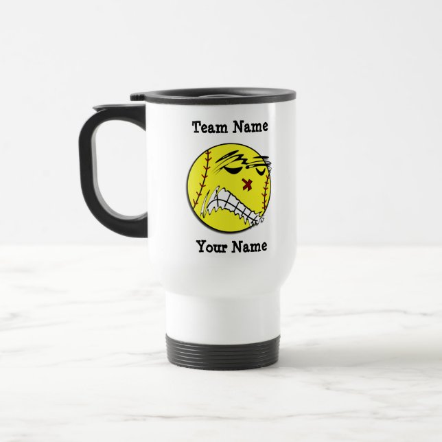 Caneca de viagem do softball de Fastpitch (Esquerda)