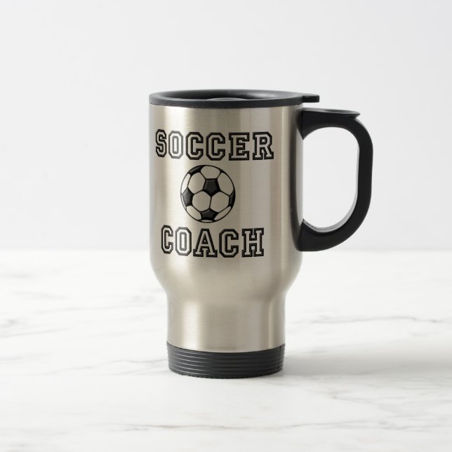 Caneca de viagem do treinador do futebol (Direita)