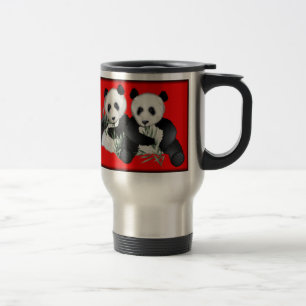 Caneca de viagem do urso de panda