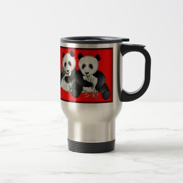 Caneca de viagem do urso de panda (Direita)