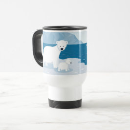 Caneca de viagem do Urso Polar