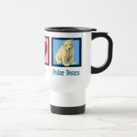 Caneca de viagem do Urso Polar Bonito