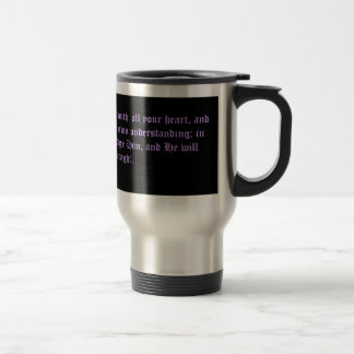 Caneca de viagem do verso da bíblia