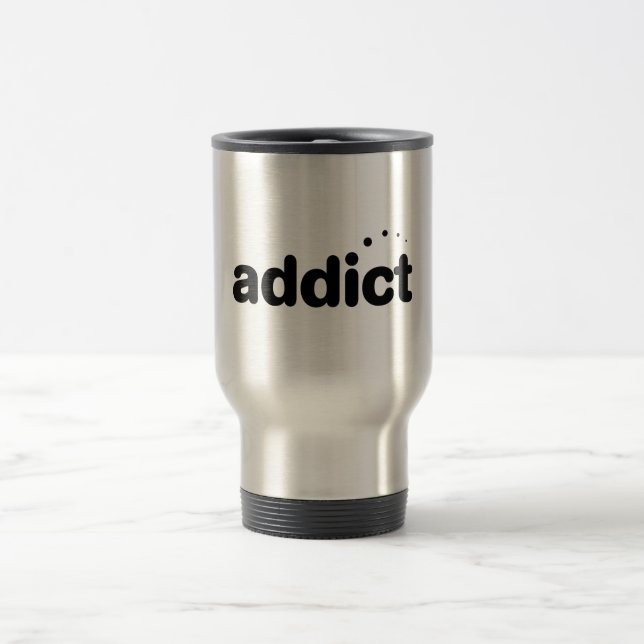 caneca de viagem do viciado do iRovr (Centro)