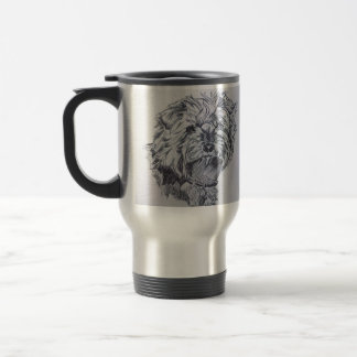 Caneca de viagem do yorkshire terrier da caneta e