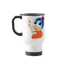 Caneca de viagem dos desenhos animados do bebê do