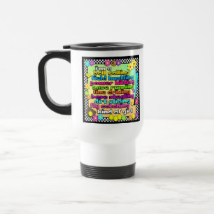 Caneca de viagem dos jogadores de softball de
