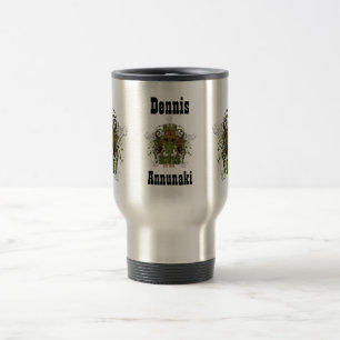 Caneca de viagem dos ossos maus" do crânio de