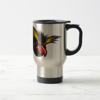 Caneca de viagem dos pinguins irritados" dos