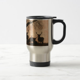 Caneca de viagem dos veados do veado vermelho