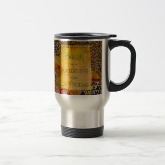 Caneca de viagem dourada do abraço de Klimt