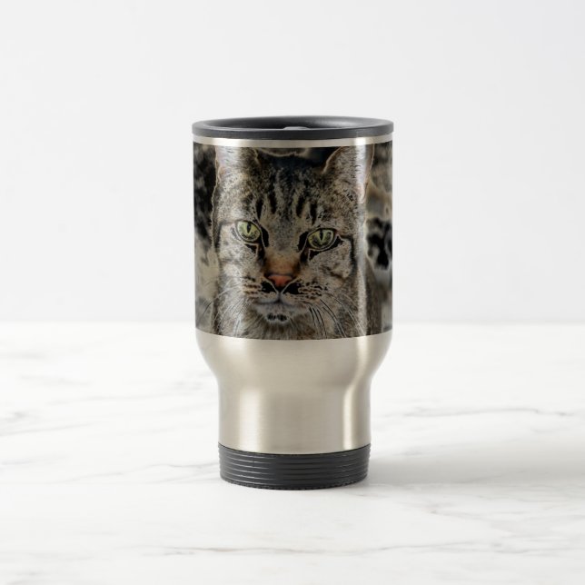 Caneca de viagem Egípcia de Gatos (Centro)