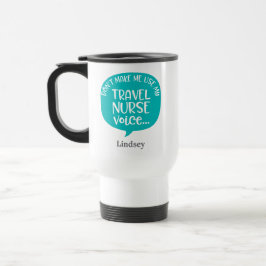Caneca de viagem Enfermeira Viagem personalizada