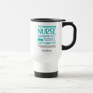 Caneca de viagem Enfermeira Viagem personalizada