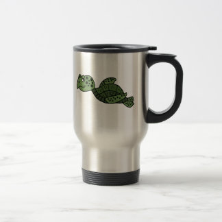 Caneca de viagem engraçada da tartaruga de mar AW