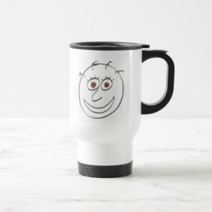 Caneca de viagem engraçada das caras