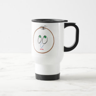 Caneca de viagem engraçada das caras