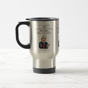 Caneca de viagem engraçada do Dia de os pais Trum