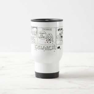 Caneca de viagem engraçada dos desenhos animados