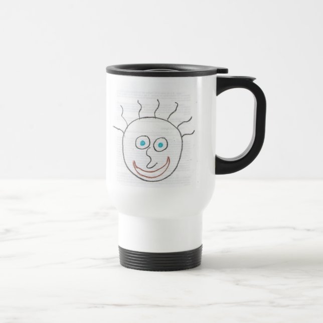 Caneca de viagem Engraçado Rostos (Direita)