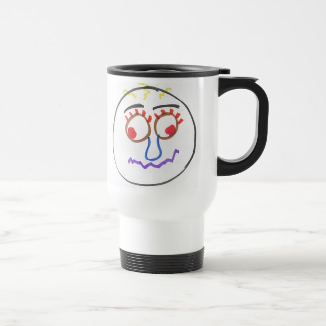 Caneca de viagem Engraçado Rostos (Direita)