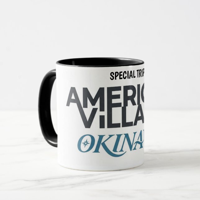 Caneca de Viagem Especial Okinawa Japão Tropical (Frente Esquerda)