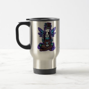 Caneca de viagem feericamente da arte do absinto