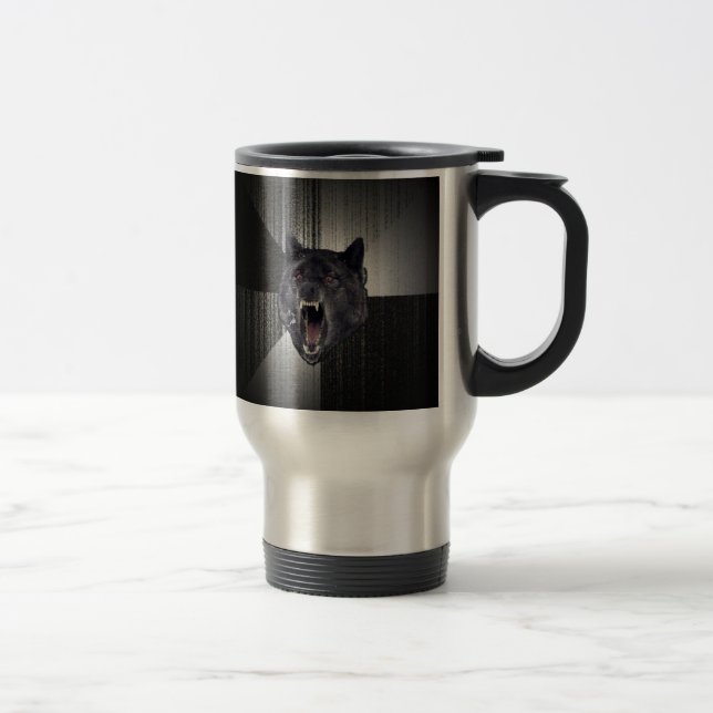 Caneca de viagem feita sob encomenda do lobo da (Direita)