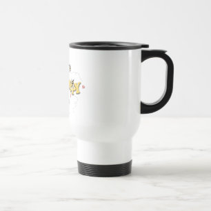 Caneca de viagem feliz da abelha