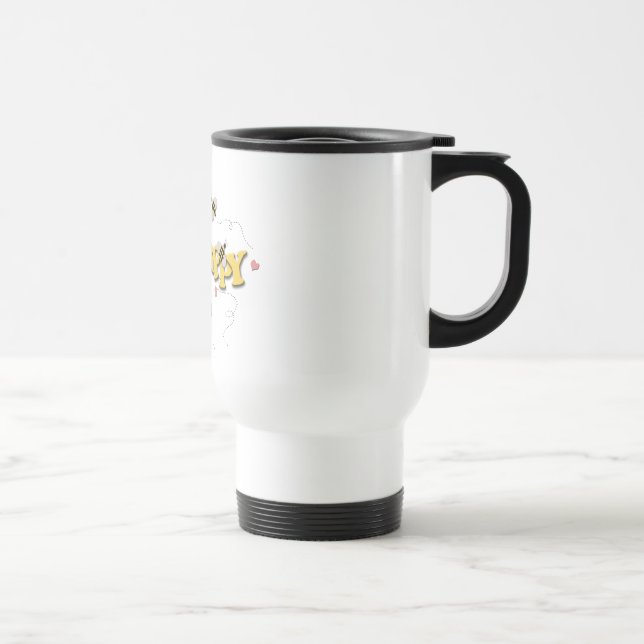 Caneca de viagem feliz da abelha (Direita)