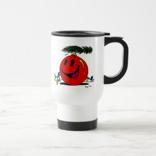 Caneca de viagem feliz do ornamento