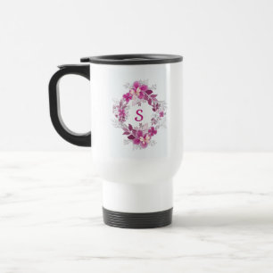 Caneca de Viagem Floral Borboleta