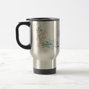 Caneca de viagem florescente