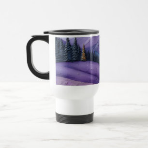 Caneca de Viagem Floresta Serena da Montanha Roxa