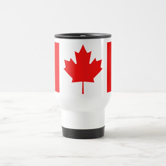 Caneca de Viagem Folha de Bordo Canadense (Centro)