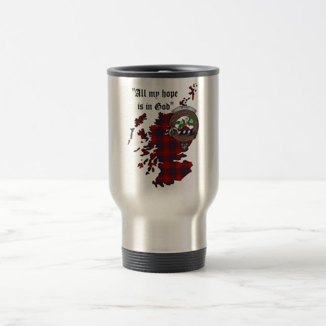 Caneca de Viagem Fraser Clan Badge (Centro)