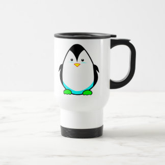 Caneca de viagem fria do pinguim