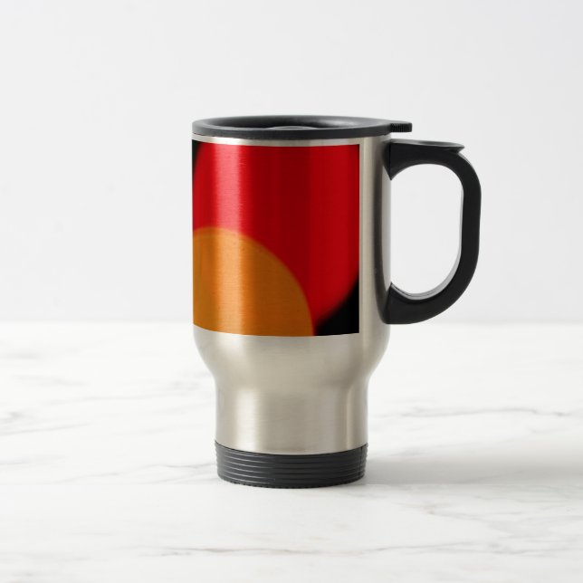 Caneca de viagem Funky dos círculos (Direita)