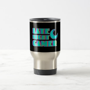 Caneca de Viagem Gamer Neon Glitch Synthwave